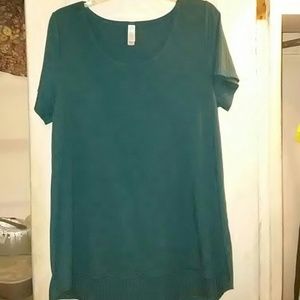 LulaRoe Classic Ribbed Tee XL